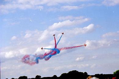 Red Arrows plane