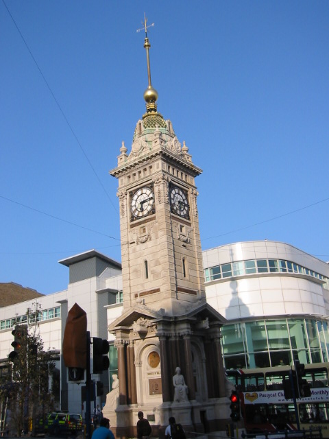 Clock tower monument
