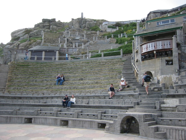 Minack Theater -standing on stage