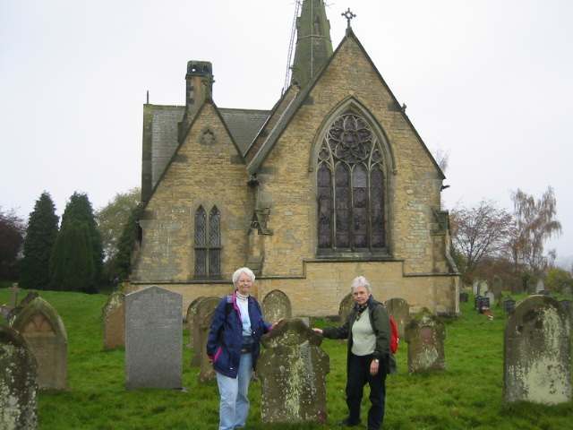 church with headstone