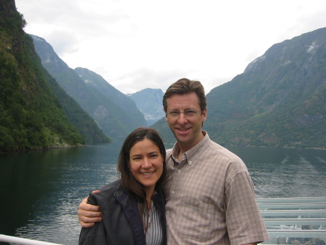 Us on Sognefjord boat ride