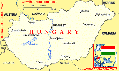 Map of Hungary