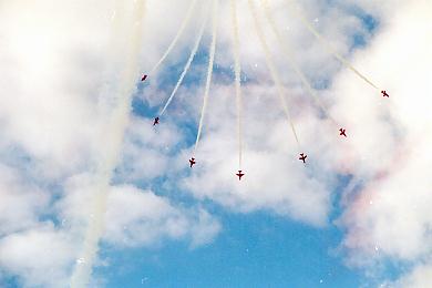 Red Arrows plane