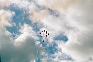 Red Arrows plane