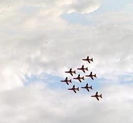 Red Arrows plane