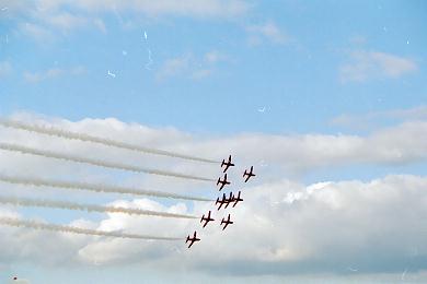 Red Arrows plane