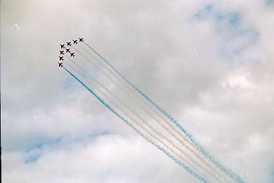 Red Arrows plane