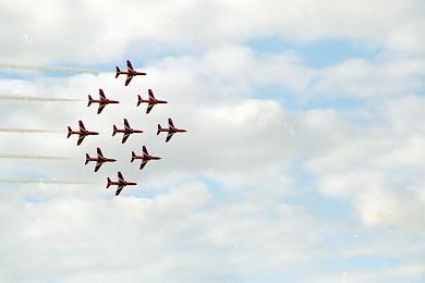 Red Arrows plane