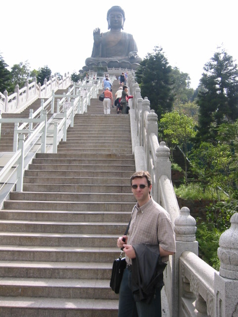 dave with budhha