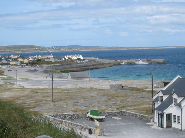 Looking down at Inisheer Pier