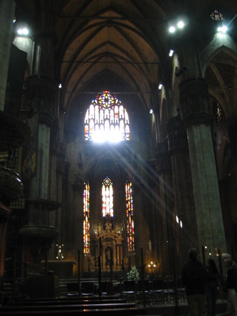 Duomo inside window light