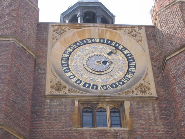 Clock in wall