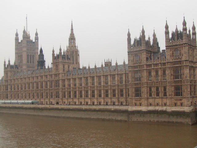 Westminster Parliament Bldgs, view from the River Thames
