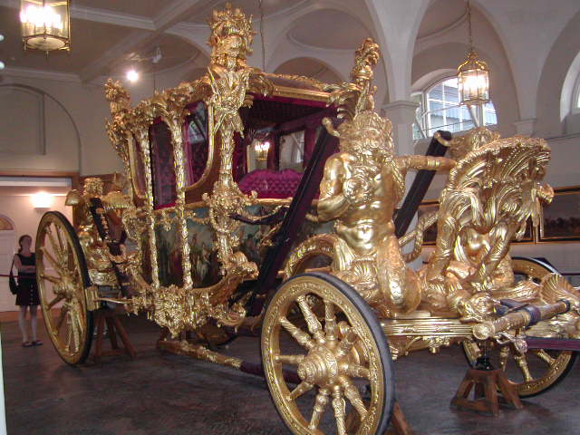 front golden carriage