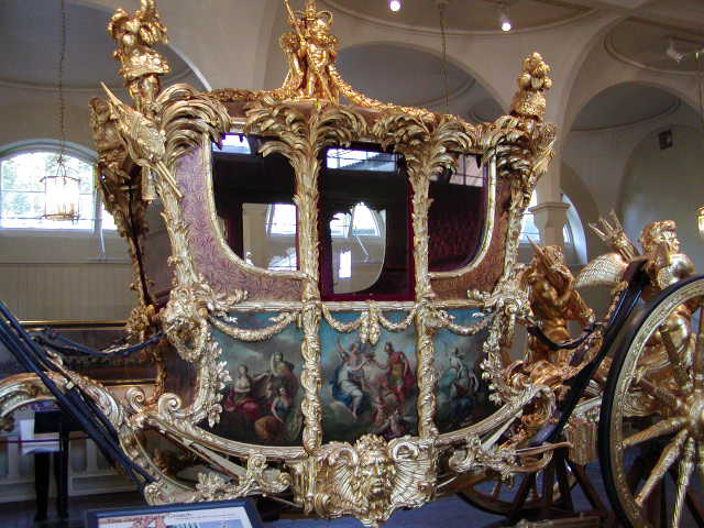 side golden carriage