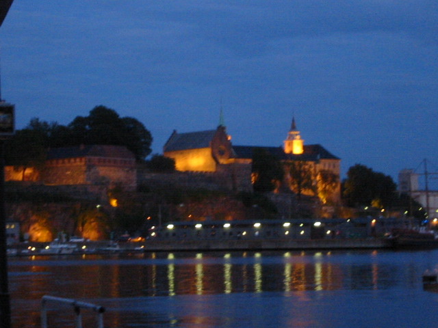 Castle at night