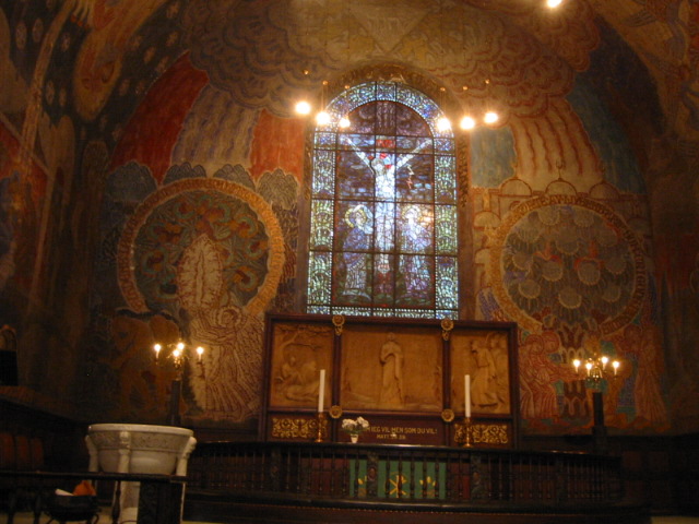 inside church