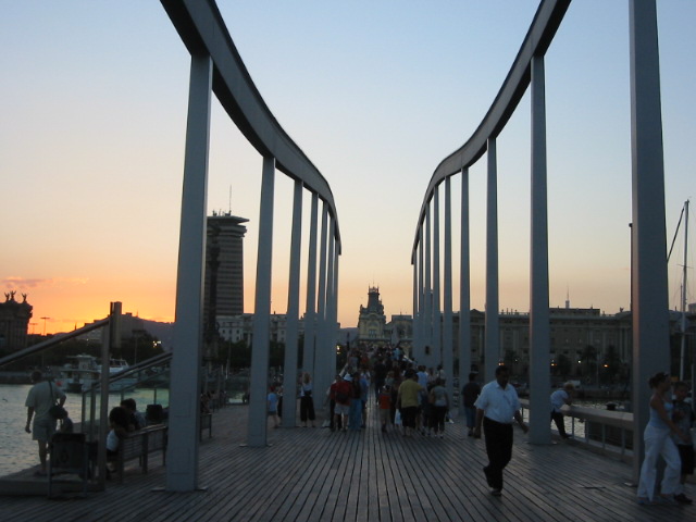 Rambla de Mar footbridge