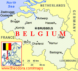 Map of Belgium